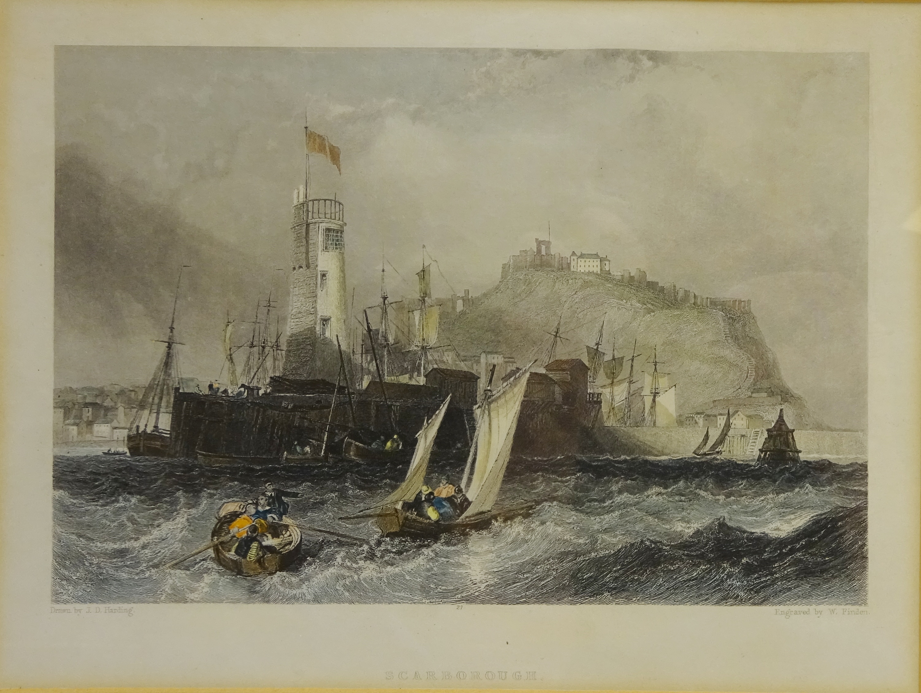 Scarborough Interest - eight 19th century engravings including 'Cliff and Terrace', printed by C. - Bild 5 aus 9