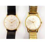 Everite gentleman's gold-plated manual wristwatch and a similar Tissot wristwatch