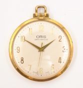 Oris Swiss made Art Deco gold-plated anti-shock pocket watch Condition Report