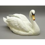 Goebel limited edition bisque porcelain 'Mute Swan' L34cm Condition Report <a