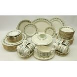 Royal Doulton 'Tapestry' part dinner and tea ware comprising, twelve dinner and side plates,