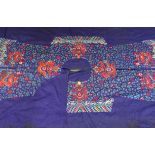 Late Qing period Chinese uncut silk robe,