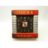 Mid 20th century Smith's Sectric bakelite advertising wall clock 'Craven A, Never Vary',