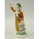 Royal Doulton figure 'Votes For Women' HN 2816,