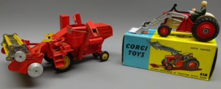 Corgi diecast Massey-Ferguson 65 Tractor & a Corgi Major Massey-Ferguson 780 Combine (2)