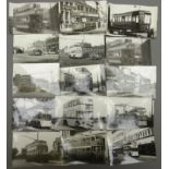 Collection of c1950's-70's monochrome photographs of Trolley Buses,