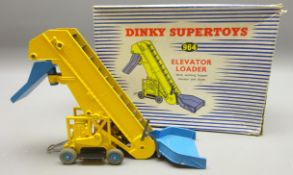 Dinky Supertoys diecast Elevator Loader, blue & yellow No.