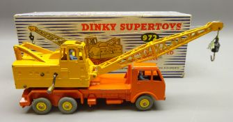 Dinky Supertoys diecast 20-Ton Lorry-Mounted Crane 'Coles' orange & yellow No.