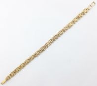 9ct gold link bracelet hallmarked approx 13gm Condition Report <a href='//www.