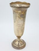 Silver vase by William Greenwood & Sons Birmingham 1927,
