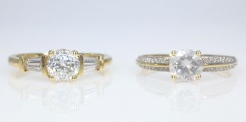 Two gold dress rings hallmarked 9ct Condition Report 4.
