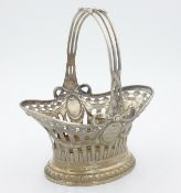 Early 20th century German silver basket by Heinr. Maass hallmarked 5.