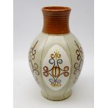 Denby Glyn Colledge studio pottery vase in the Freestone pattern,