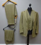 Gents handmade green wool three piece shooting suit and a pair of breeks Condition Report