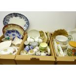 19th century tea ware, Chinese quatrefoil shaped jardiniere and base, Leedsware ceramics,