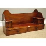 Victorian mahogany wall shelf,