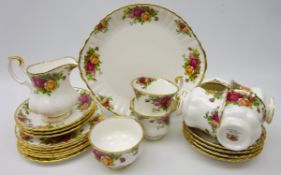 Royal Albert 'Old Country Roses' tea set for six,