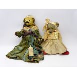 'Out of the Attic' Posh collection mohair Teddy Bear Mirabella and another 'Maggie' (2)