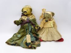 'Out of the Attic' Posh collection mohair Teddy Bear Mirabella and another 'Maggie' (2)