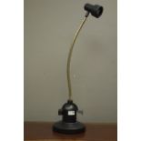ASK Serious Readers narrow beam adjustable desk reading light and a similar style Ikea desk lamp