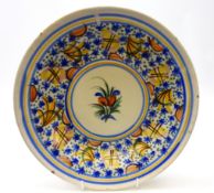 Mid 19th century continental Faience charger,