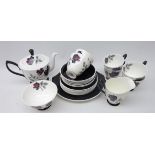 Royal Albert 'Masquerade' tea set for six persons (22) Condition Report <a