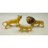 Group of three Beswick Lions, Lion, L22.