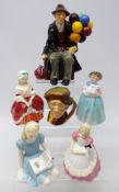 Five Royal Doulton figures, 'Peggy' HN 2038, 'Cookie' HN 2218, 'Bunny' HN 2214, 'Alice' HN 2158,
