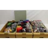 Collection of Lego including; mixed lego bricks etc in bags, Lego Bionicle, Lego boards,