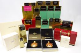 Large collection of Guerlain perfume; two refillable Les Meteorites perfumes Shalimar & Samsara 7,
