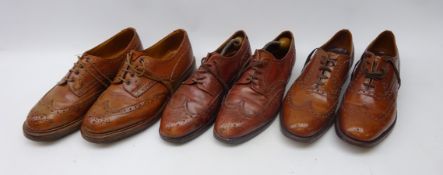 Church's custom grade brown leather sole brogues,
