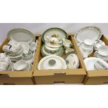 Royal Doulton 'Samarra' dinner and tea service for eight persons, lacking some bowls,
