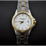 Ladies Raymond Weil Parsifal mother of pearl and diamond set bezel boxed with additional links and