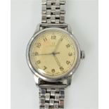 Omega stainless steel wristwatch 1944 no 10116329 model no 2179/3 Condition Report