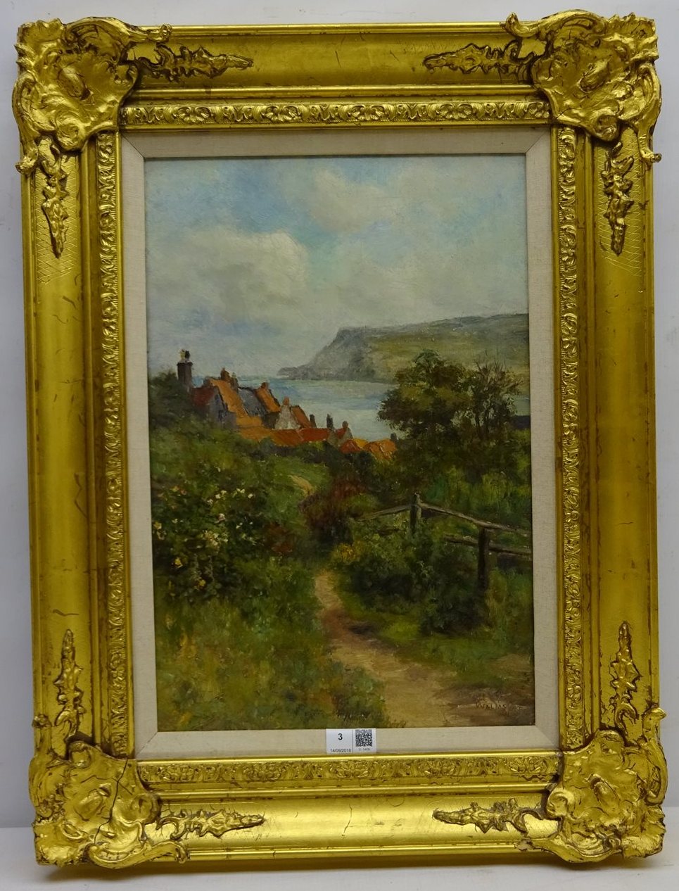 James Ulric Walmsley (British 1860-1954): Robin Hood's Bay, oil on canvas signed and dated 1907, - Image 2 of 2