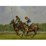 Graham Isom (British 1945-): Polo Players,