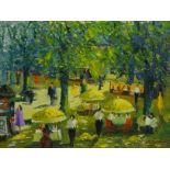 John Wynne Morgan (British 1906-1991): Summer Dining in the Park,