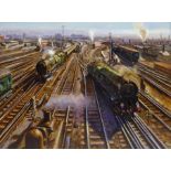 Robert Nixon (British 1955-): 'Clapham Junction' - the Twilight of Steam 1961,
