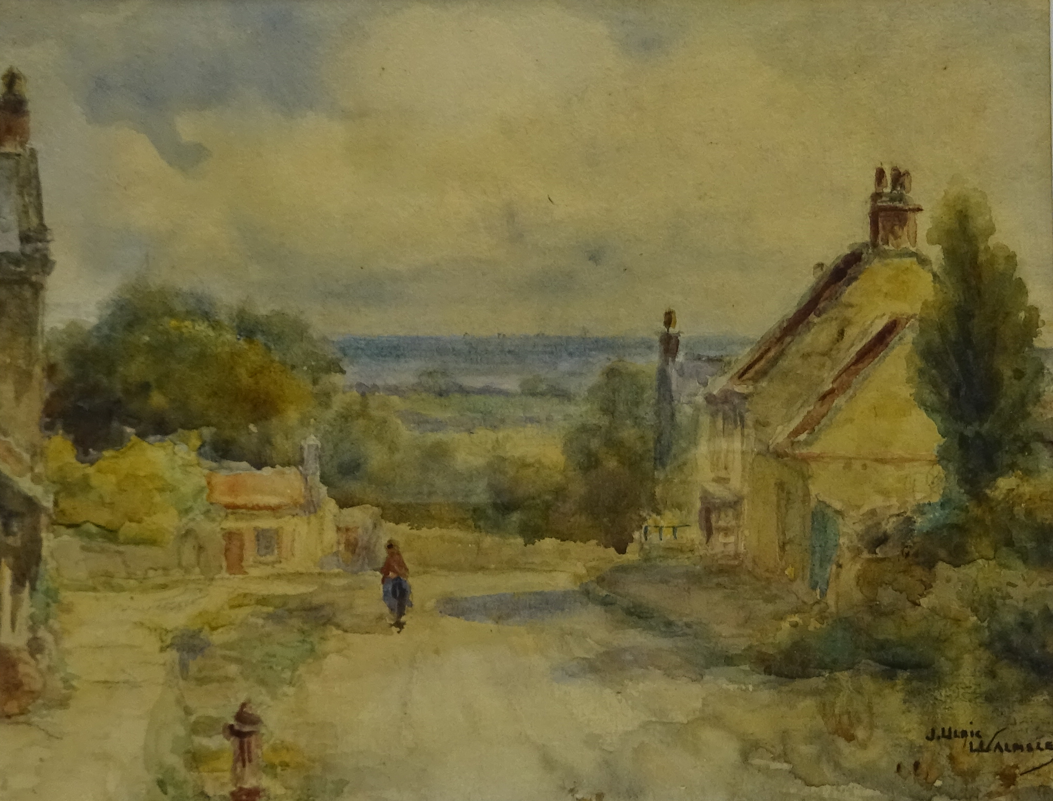 James Ulric Walmsley (British 1860-1954): Fylingthorpe near Robin Hoods Bay,