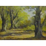 Arthur A Friedenson (Staithes Group 1872-1955): 'The New Forest', oil on canvas signed,