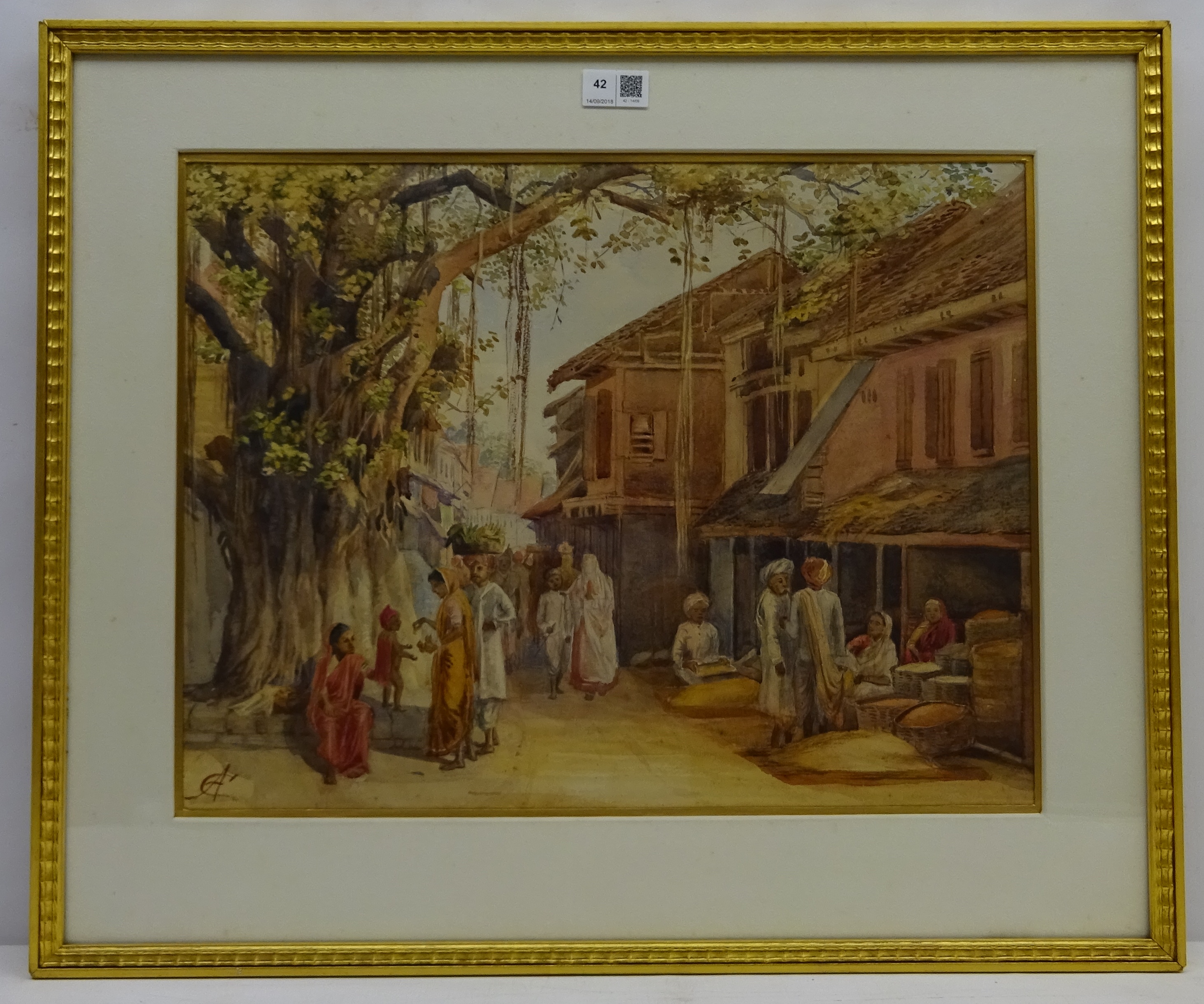 A* C* (19th/20th century): Indian Street Market, - Image 2 of 2