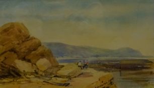 Henry Barlow Carter (British 1804-1868): Fishermen on Filey Brigg,