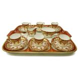Late Victorian Spode Copeland cabaret set for six persons,