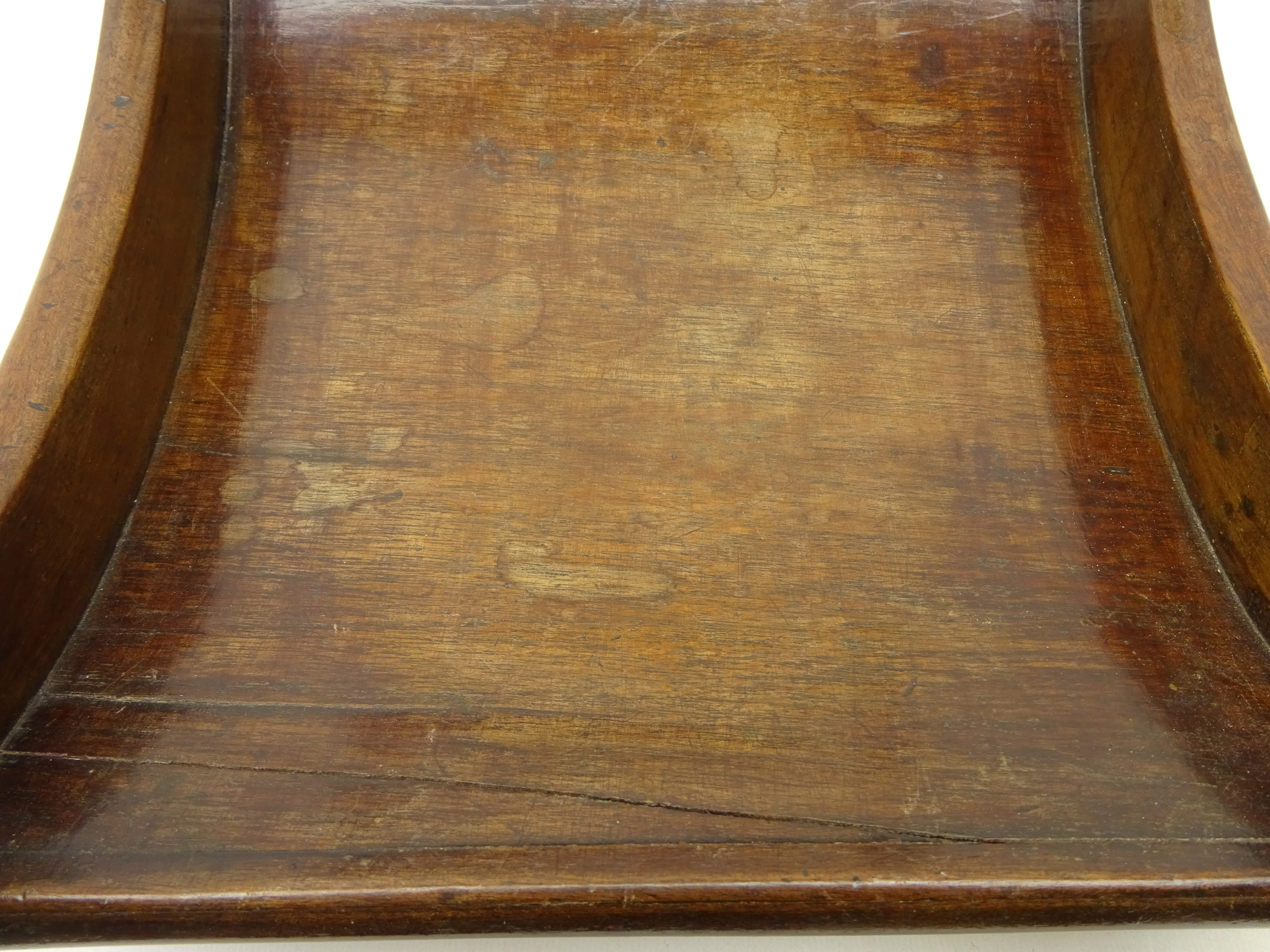 George III mahogany cheese coaster with turned handled and roundels, L42. - Image 7 of 9