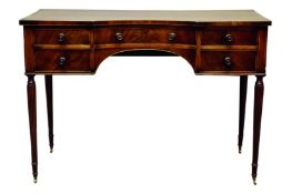19th century Gillows style mahogany dressing table,