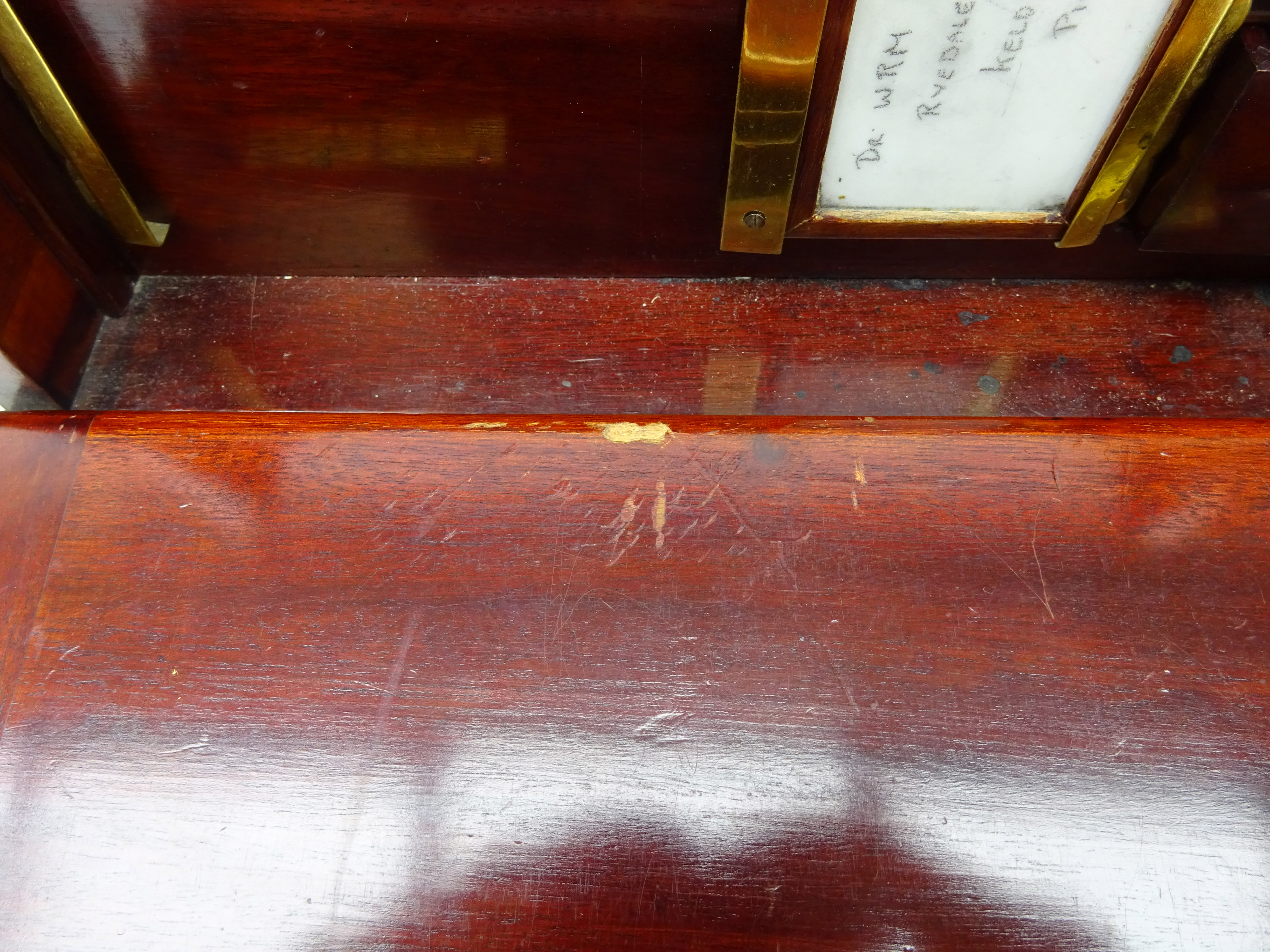 Edwardian inlaid mahogany correspondence box, - Image 8 of 9