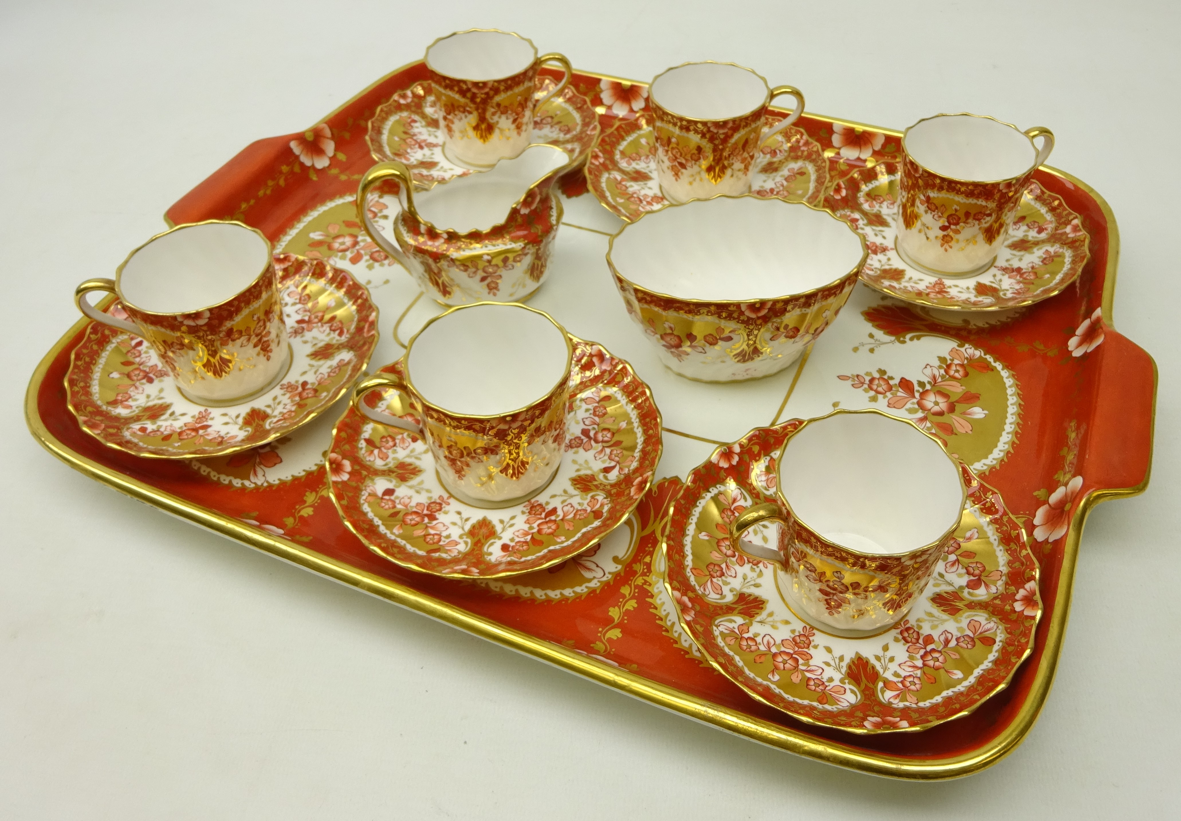 Late Victorian Spode Copeland cabaret set for six persons, - Image 2 of 2