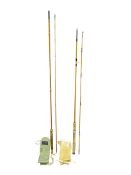 Farlow's two-piece split cane 'Super Parabolic Fario Chub' 8ft 5in #5-6 fly rod,