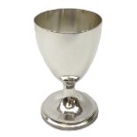 George III silver wine goblet by Samuel Meriton II London 1792, H12cm,