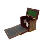 Edwardian inlaid mahogany correspondence box,